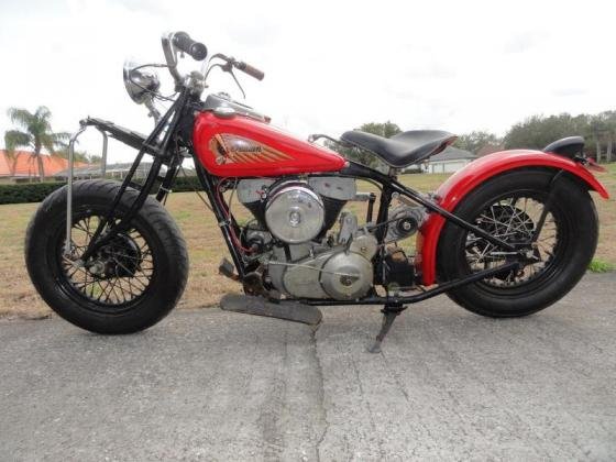1938 Indian Chief Bobber Red