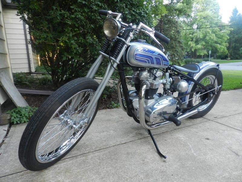 triumph hardtail chopper