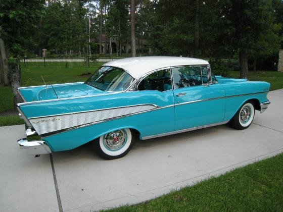 1957 Chevrolet Bel Air 150 210 Tropical Turquoise