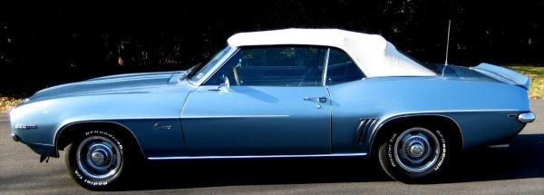 1969 Chevrolet Camaro Convertible Blue