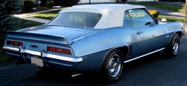 1969 Chevrolet Camaro Convertible Blue