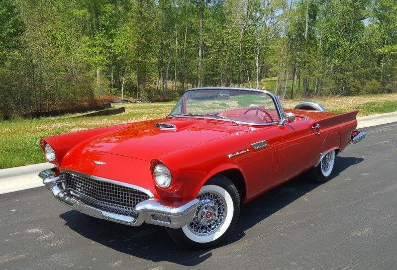 Cars - 1957 Ford Thunderbird Convertible Red