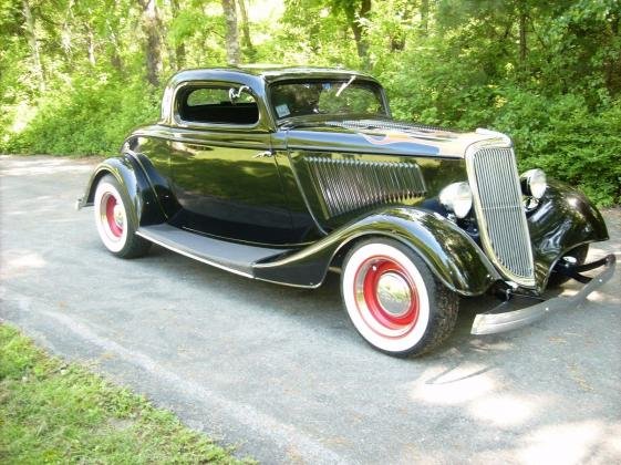 1934 Ford Coupe 350 Flames