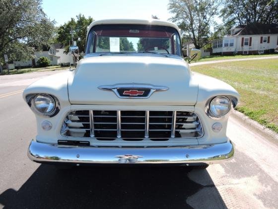 1955 Chevrolet Cameo Pickup White