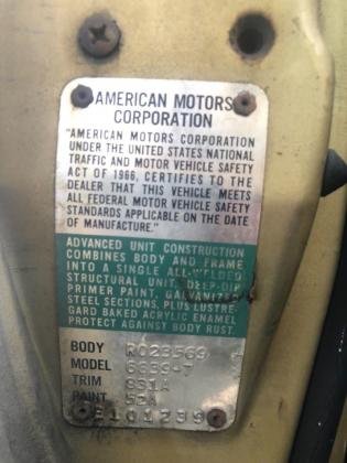 1968 AMC AMX 390