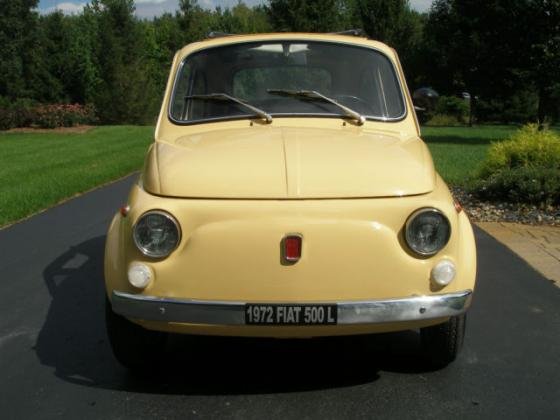 1972 Fiat 500 Yellow