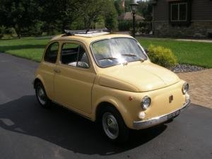 1972 Fiat 500 Yellow