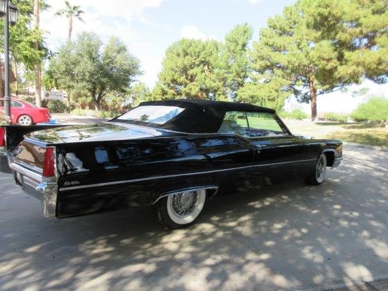 1969 Cadillac Black Deville Convertible 472 V-8