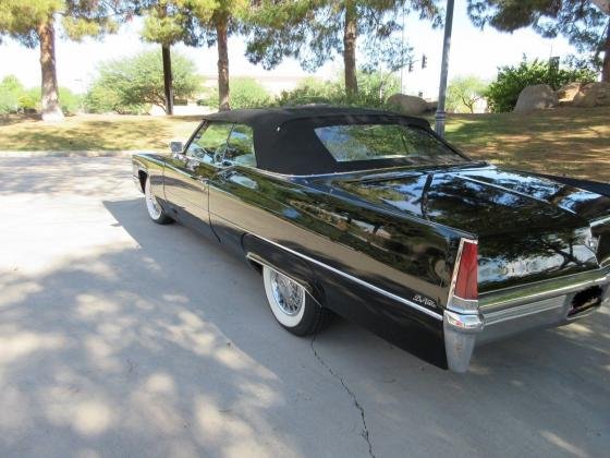 1969 Cadillac Black Deville Convertible 472 V-8