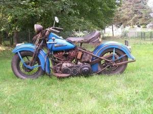 1947 Harley-Davidson Knucklehead Blue