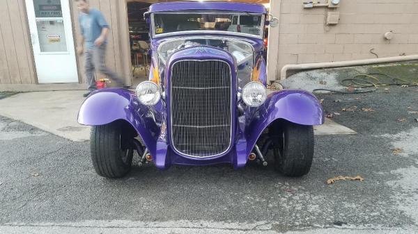 1930 Ford Model A 5 Window Coupe Flames