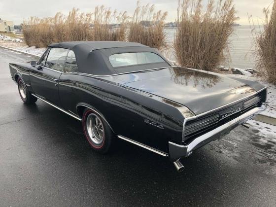 1966 PONTIAC GTO CONVERTIBLE BLACK 389 TRI-POWER