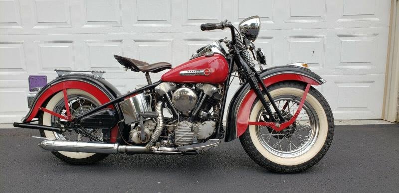 Motorcycles - 1947 Harley-Davidson F Knucklehead