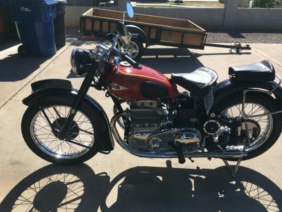 1952 Ariel Square Four Standard Motorcycle