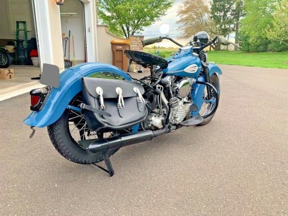 1942 Harley-Davidson FL KNUCKLEHEAD Blue 1200