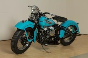 1947 Harley-Davidson WLA Flathead Aqua Blue