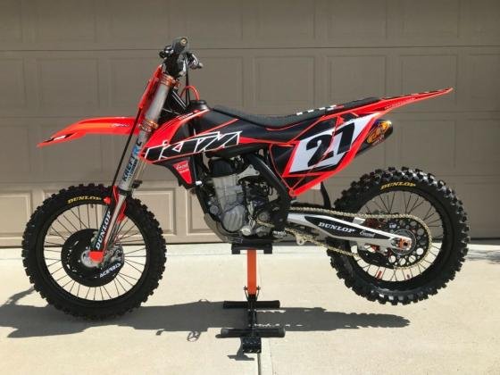 2017 KTM SX SXF 450cc Low Miles