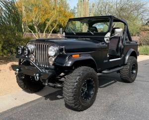 1981 Jeep CJ Convertible Matte Black