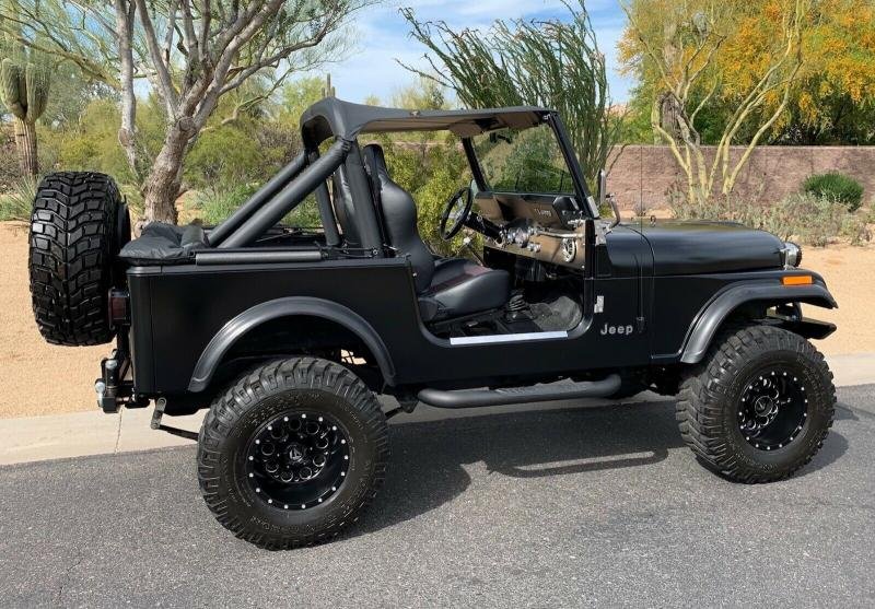 Cars - 1981 Jeep CJ Convertible Matte Black