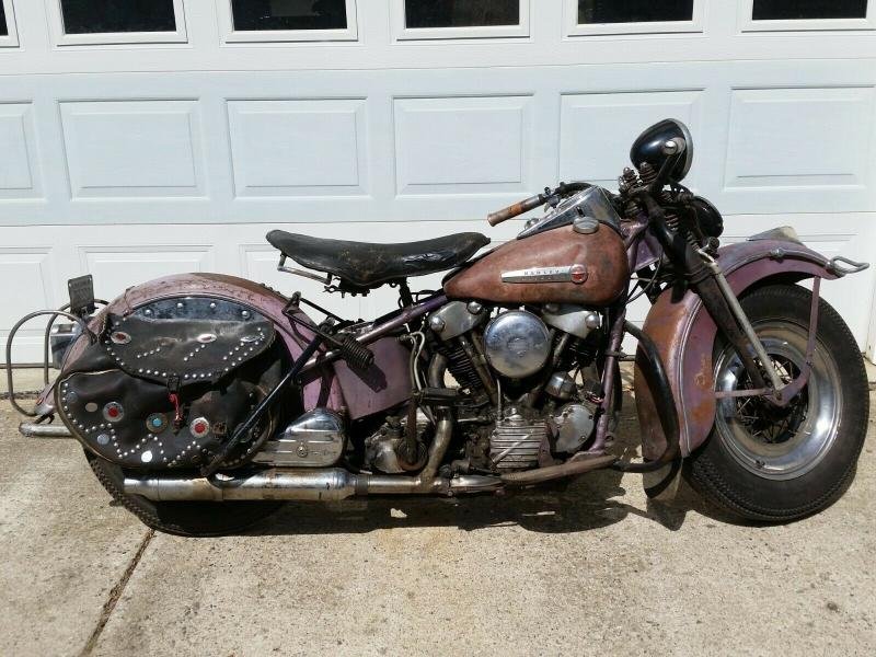 Motorcycles - 1947 Harley-Davidson FL Knucklehead Original 1200 cc