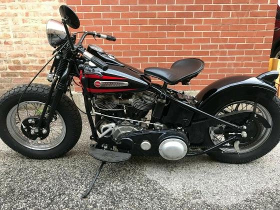 1951 Harley-Davidson Panhead Bobber Original HD Parts!