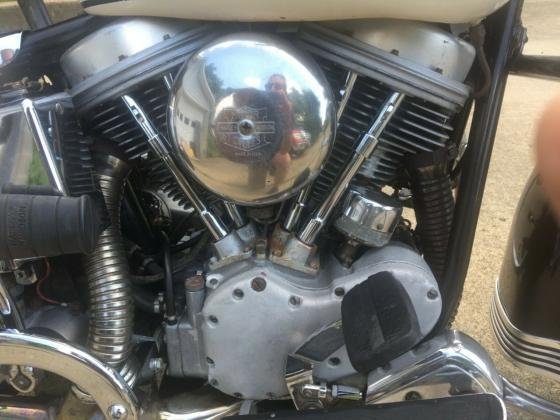 1965 Harley-Davidson FLH Panhead Original Black-White