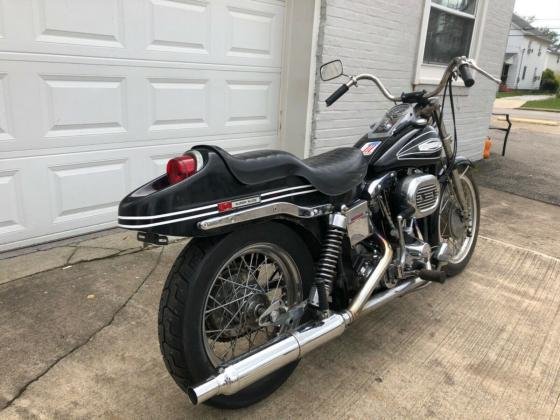 1972 Harley Davidson Super Glide 1200 FX Boattail