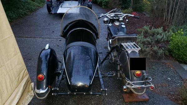 1948 Indian Chief with Left Sidecar