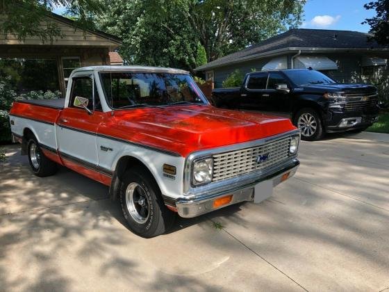 1972 Chevrolet C-10 Cheyenne Short Box Pickup Truck 350