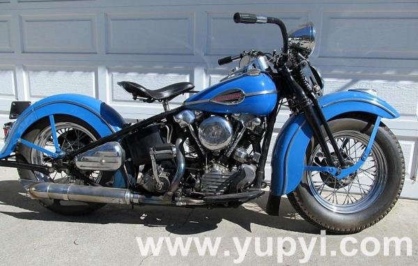 1946 Harley-Davidson FL Knucklehead Vintage Blue