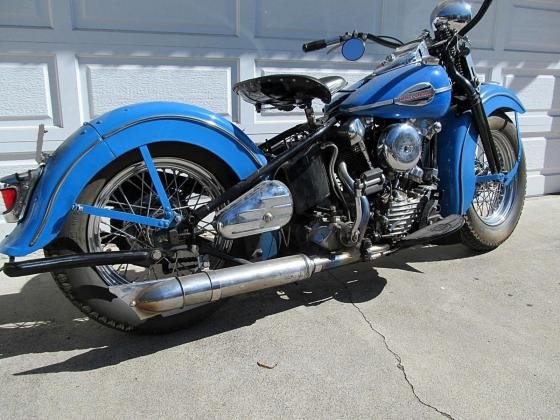 1946 Harley-Davidson FL Knucklehead Vintage Blue