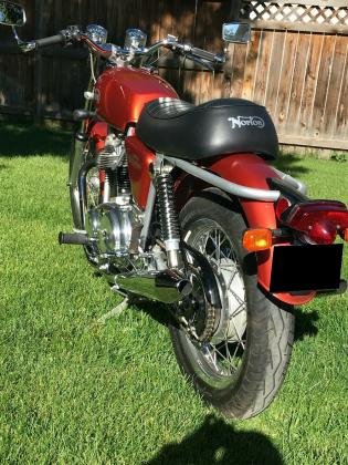 1974 Norton Commando Restored Pearl Orange