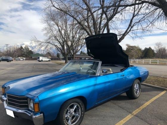 1972 Chevrolet Chevelle 400 v8 Convertible Blue