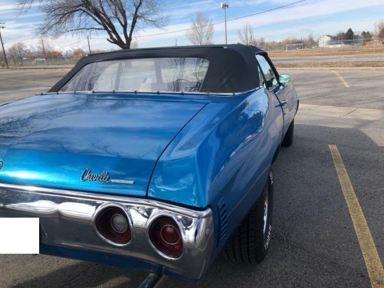 1972 Chevrolet Chevelle 400 v8 Convertible Blue