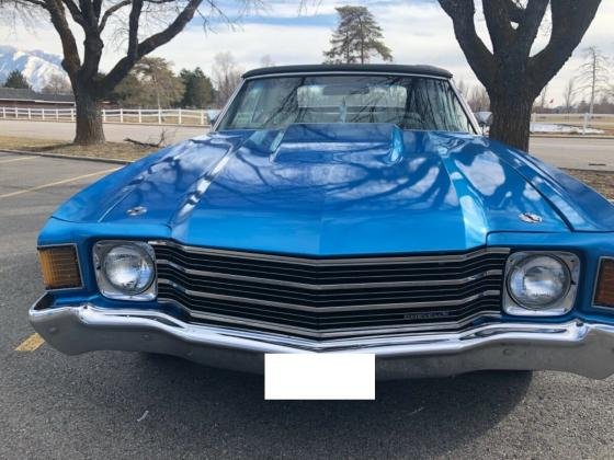 1972 Chevrolet Chevelle 400 v8 Convertible Blue