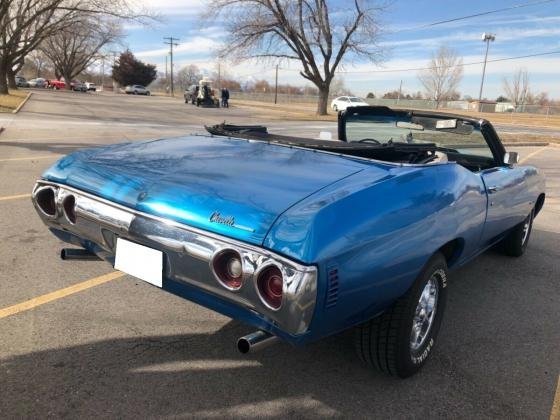 1972 Chevrolet Chevelle 400 v8 Convertible Blue