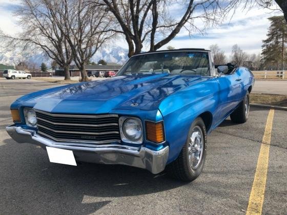 1972 Chevrolet Chevelle 400 v8 Convertible Blue