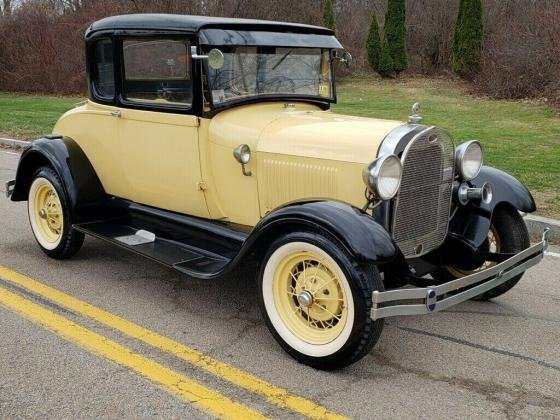 1929 Ford Model A 5 Window Original Coupe With Rumble Seat