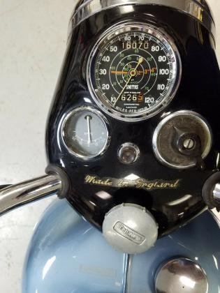 1955 Triumph Tiger T110 Blue Restored