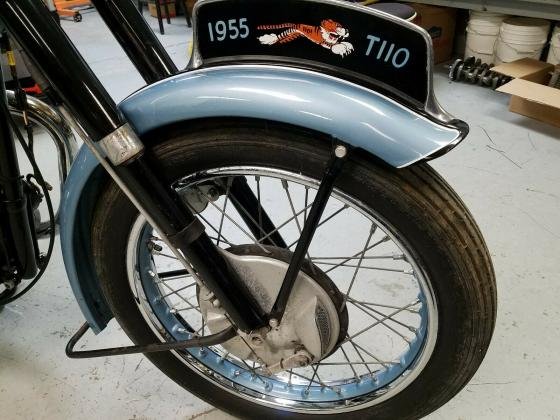 1955 Triumph Tiger T110 Blue Restored