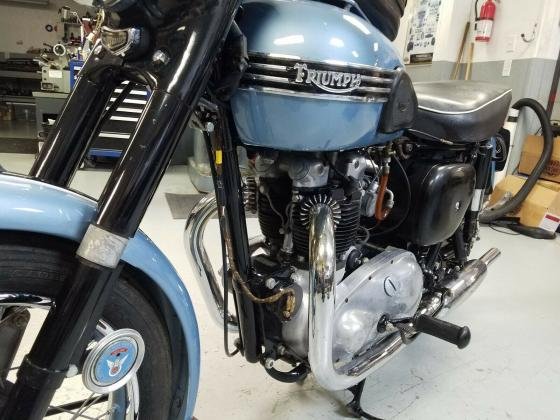 1955 Triumph Tiger T110 Blue Restored