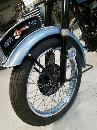 1955 Triumph Tiger T110 Blue Restored