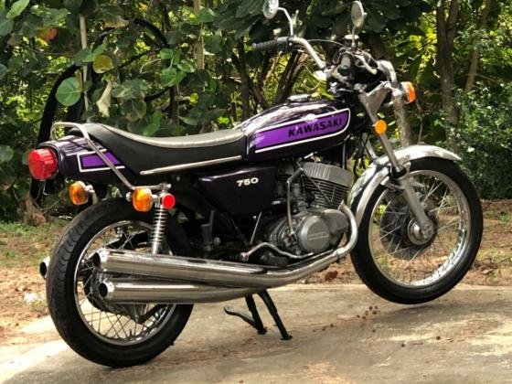 1975 Kawasaki Mach 4 Original Purple