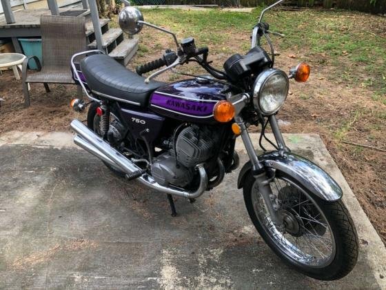 1975 Kawasaki Mach 4 Original Purple