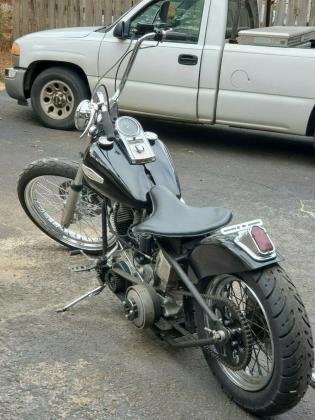 1974 Harley-Davidson FLH Custom Black 1200cc