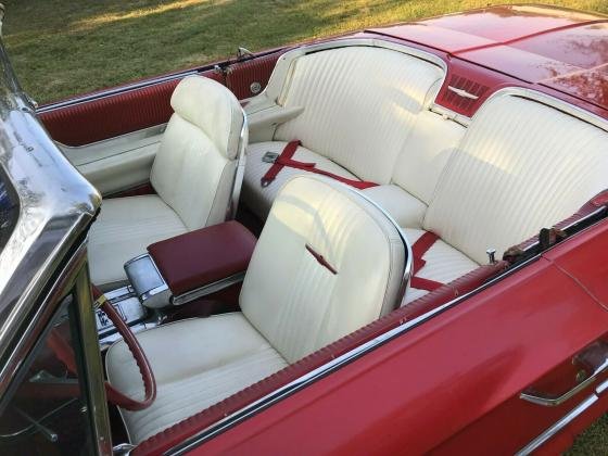 1964 Ford Thunderbird Convertible White Interior