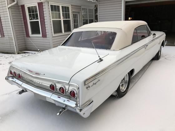 1962 Chevrolet Impala Convertible White 350