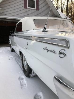 1962 Chevrolet Impala Convertible White 350