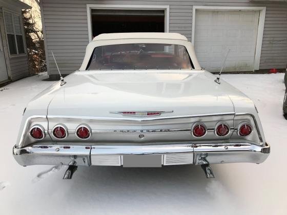 1962 Chevrolet Impala Convertible White 350