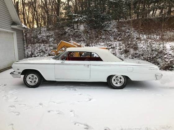 1962 Chevrolet Impala Convertible White 350